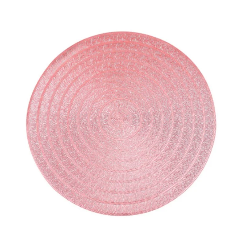 INS Nordic PVC Placemat Round Dining Table Mats Hotal Restaurant Steak Pad Kitchen Decor No Slip Insulation Pads Tea Cup Coaster