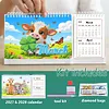 Small Animals Diamond Art Monthly Flip Tabletop Calendar January 2027 - December 2028 Small Desktop Calendar Planner 24 Months for Living Room Bedroom Office Desk Gift Giving