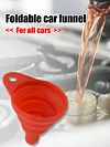 Collapsible Gasoline Oil Fuel Petrol Liquid Change Filler Foldable Engine Funnel