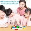 Super Blocks Puzzle Games, Featuring 3000 Challenges Brain Teaser Puzzles, STEM Board Games for Ages 6+ Kids, Travel Toys, Holiday Gift & Birthday Gifts for Boys Girls and Seniors