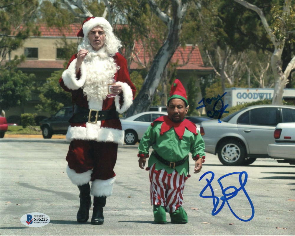 BILLY BOB THORNTON & TONY COX SIGNED AUTOGRAPH 8X10 Photo Poster painting - BAD SANTA, CHRISTMAS