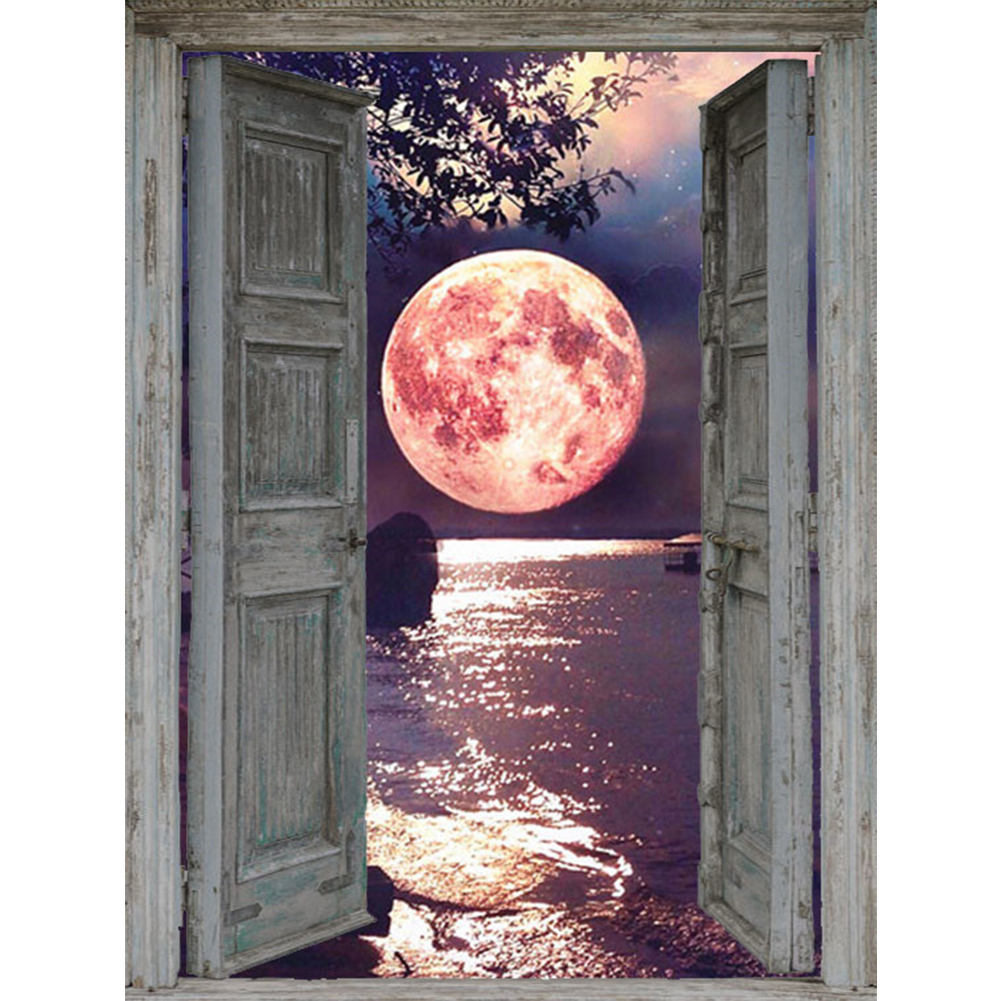 

Door Sea Moon - Round Drill Diamond Painting - 30*40CM, 501 Original