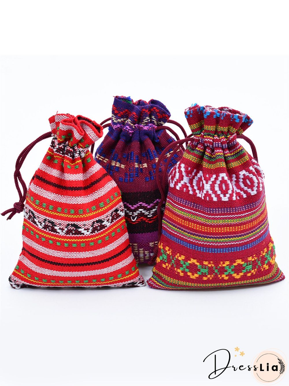 Ethnic Drawstring Storage Bag