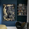Moon Cat-11CT/14CT Stamped/Counted Cross Stitch 40*60cm(Big Size)