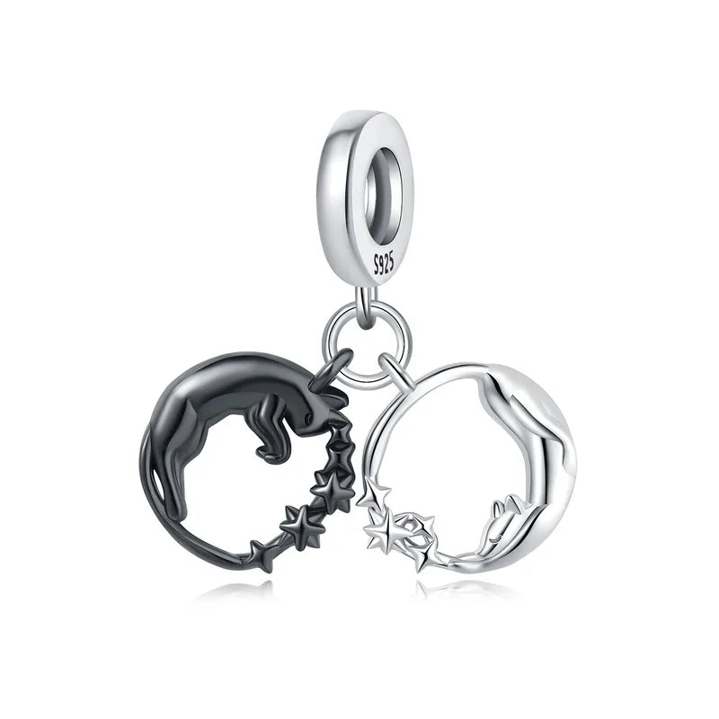 1 Piece 0.93*2.3cm 1*2.1cm 925 Sterling Silver Animal Pendant Jewelry Accessories