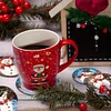 8pcs/set DIY Diamond Painting Art Coaster Kit with Holder (Christmas Snowman)