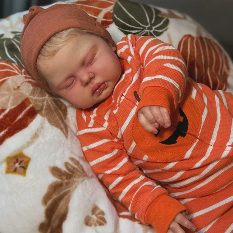 [🎃Halloween🎃] 20'' Super Lovely Cloth Body Reborn Baby Girl Doll Vaslina with Heartbeat💖 & Sound🔊：Realistic Reborn Baby Dolls By Rsgdolls®