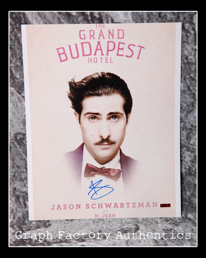 GFA Grand Budapest Hotel * JASON SCHWARTZMAN * Signed 11x14 Photo Poster painting J2 PROOF COA