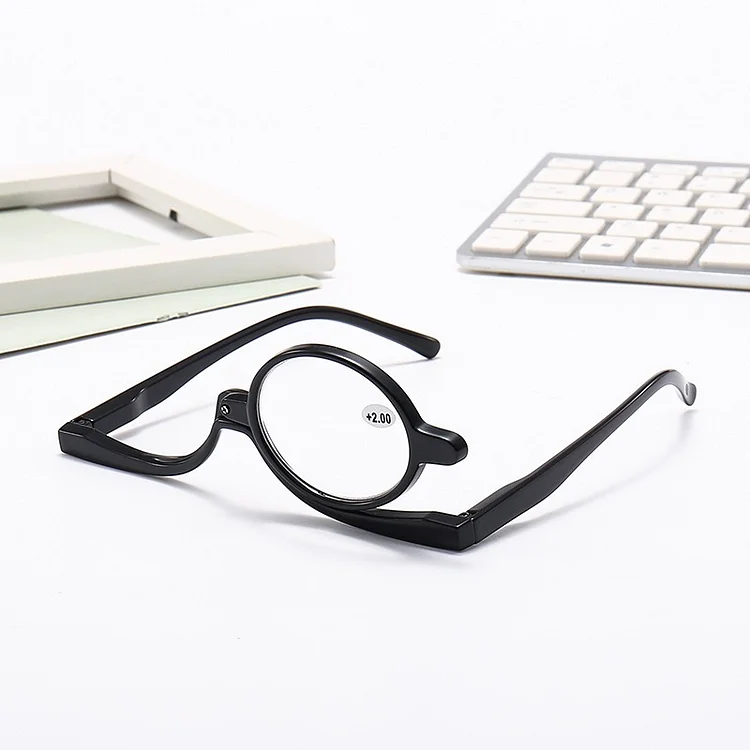 🎄180° Rotating Lens Makeup Reading Glasses With Magnify Eye 