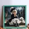 (Counted/Stamped)Cute Pet Girl-11CT Cross Stitch 40*40cm