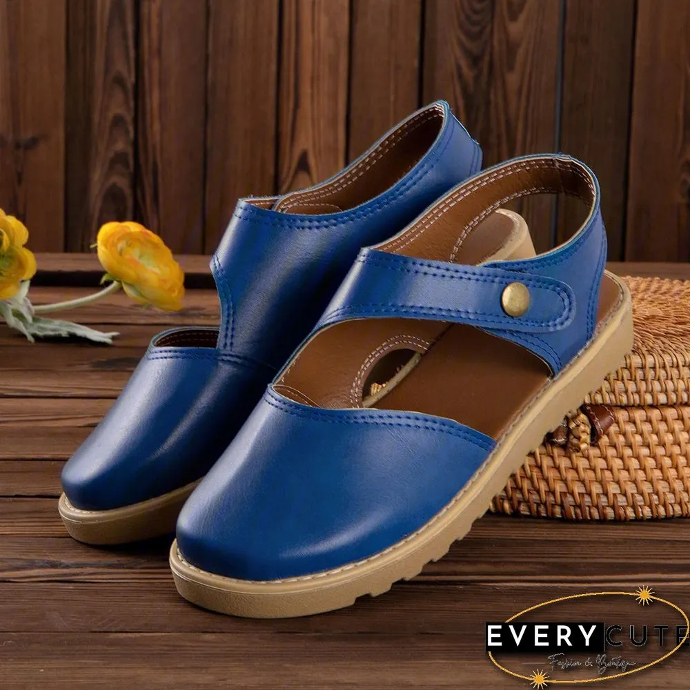 Vintage Flat Heel Magic Tape Loafers