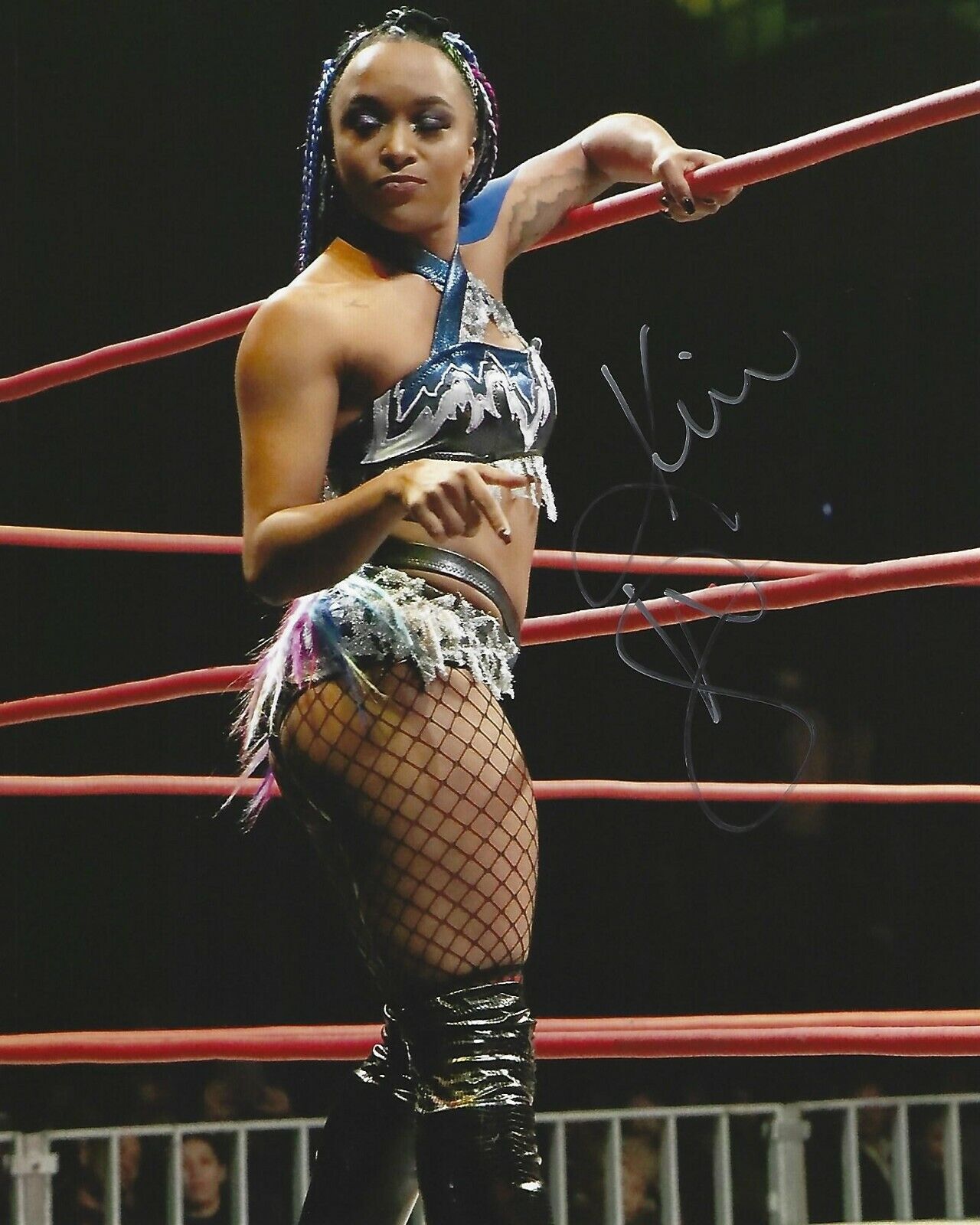 Kiera Hogan Signed 8x10 Photo Poster painting WOW Impact Pro Wrestling Fire Picture Autograph 15