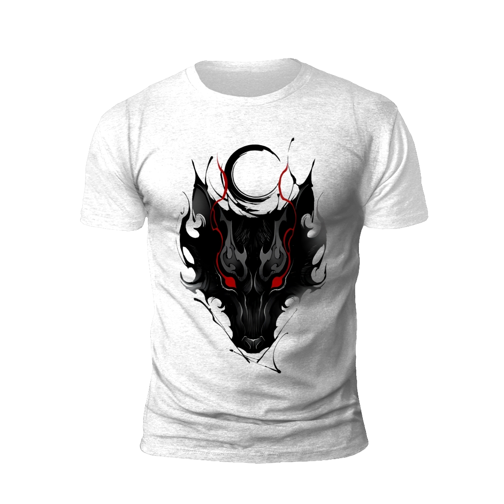 Lupine Luna: The Wolf's Celestial Roar T-shirt