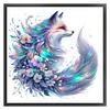 Flower Fox-11CT Stamped Cross Stitch 45*45cm