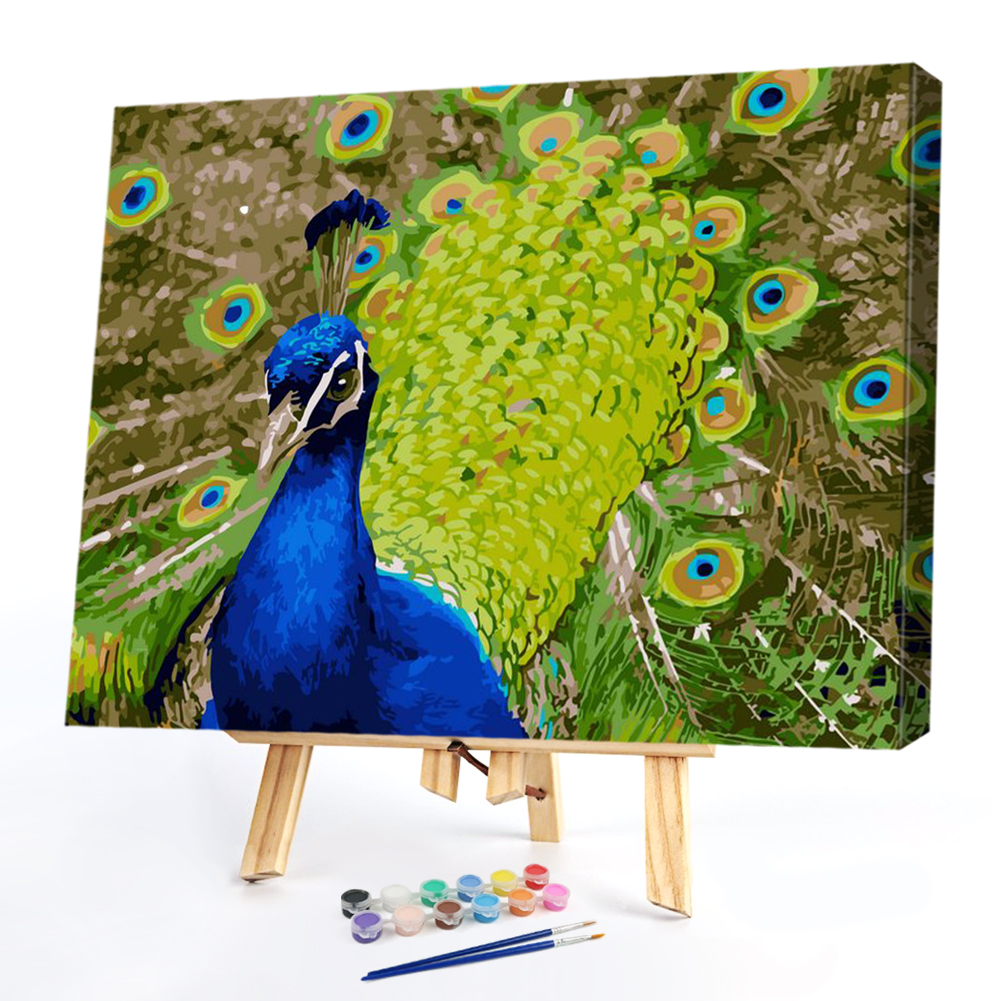 

40x50cm - Paint By Numbers Peacock, 501 Original