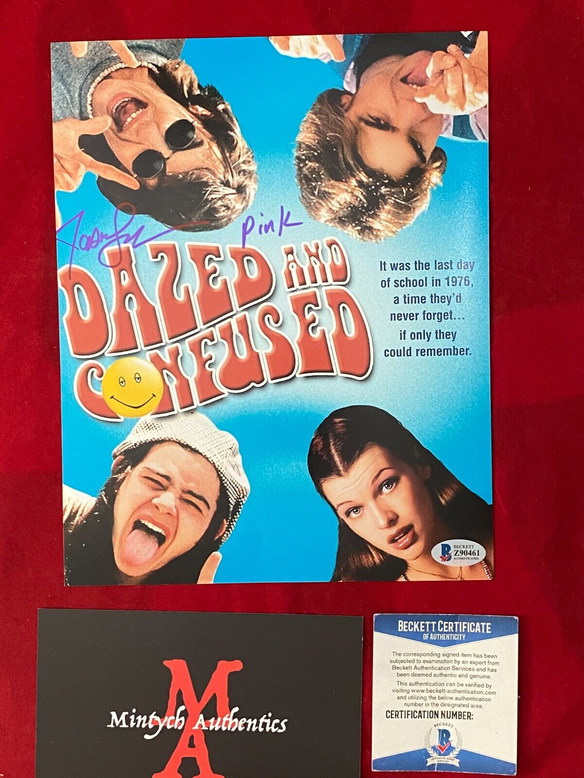 JASON LONDON AUTOGRAPHED SIGNED 8x10 Photo Poster painting! DAZED AND CONFUSED! BECKETT COA!