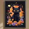 Diamond Painting -DIY Full Square Drill Halloween Cat(35x45cm)