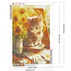 uk.everydayedeals (Limited Stock)Diamond Painting - Full Round - Cat Looking at Painting(40*60cm)