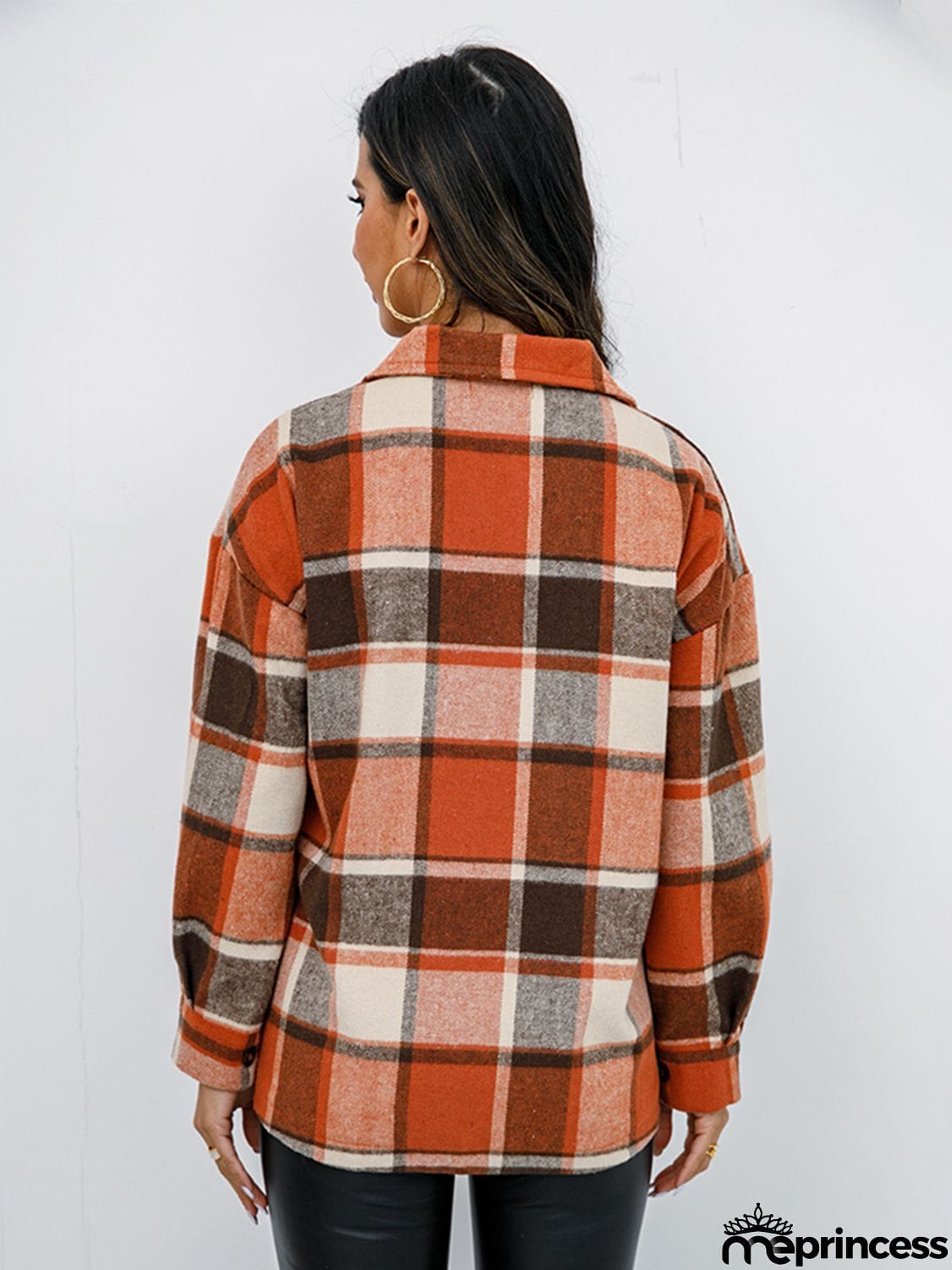 Plaid Button-Down Jacket