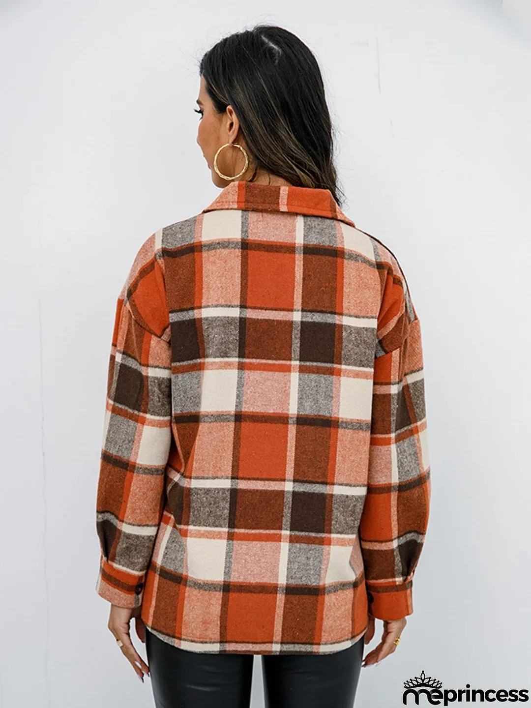 Plaid Button-Down Jacket