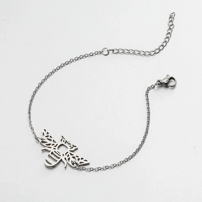 Cute Animal 201 Stainless Steel 18K Gold Plated Bracelets In Bulk