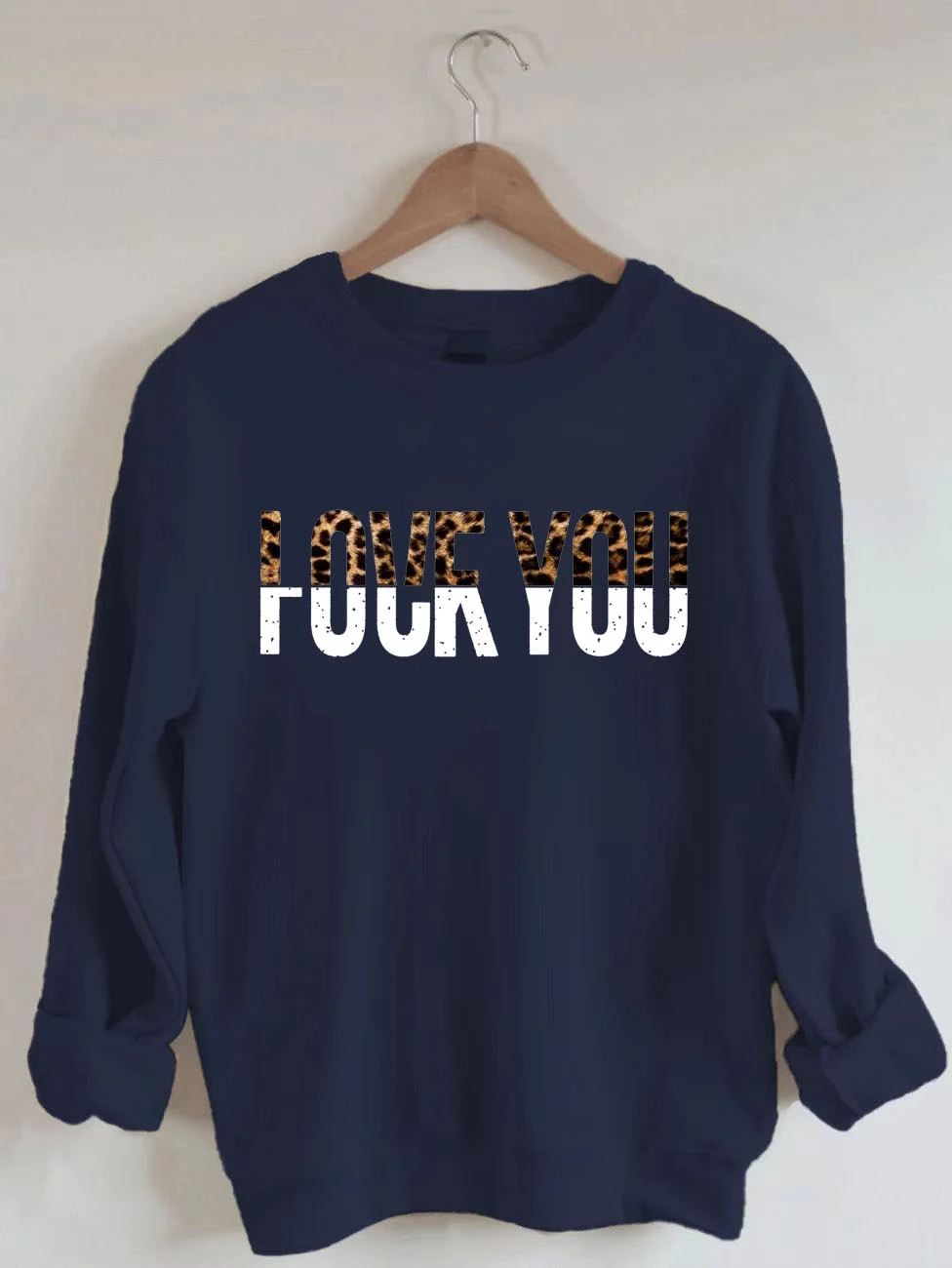 Love You Leopard Sweatshirt