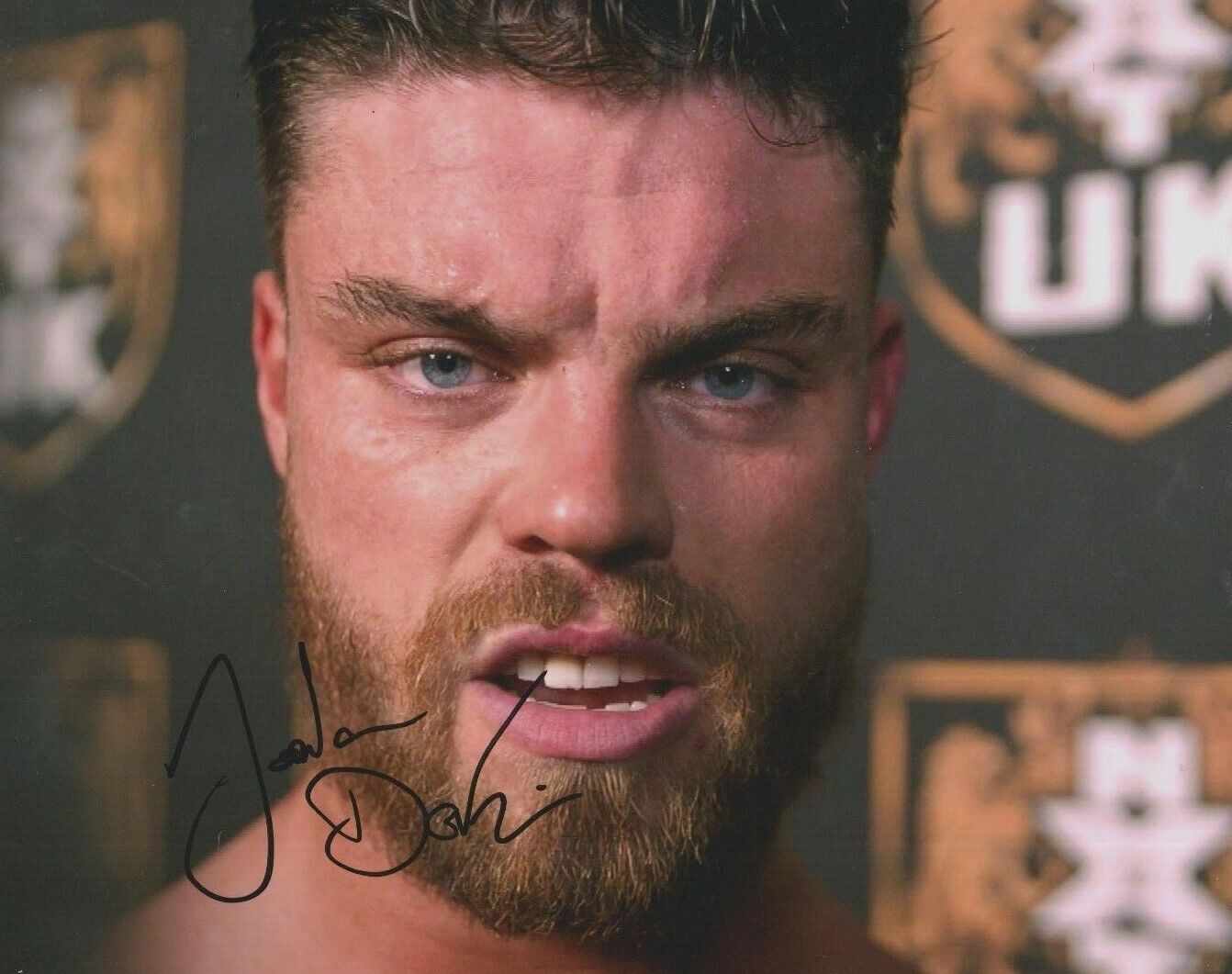 Jordan Devlin (WWE NXT UK) **HAND SIGNED** 8x10 Photo Poster painting ~ AUTOGRAPHED