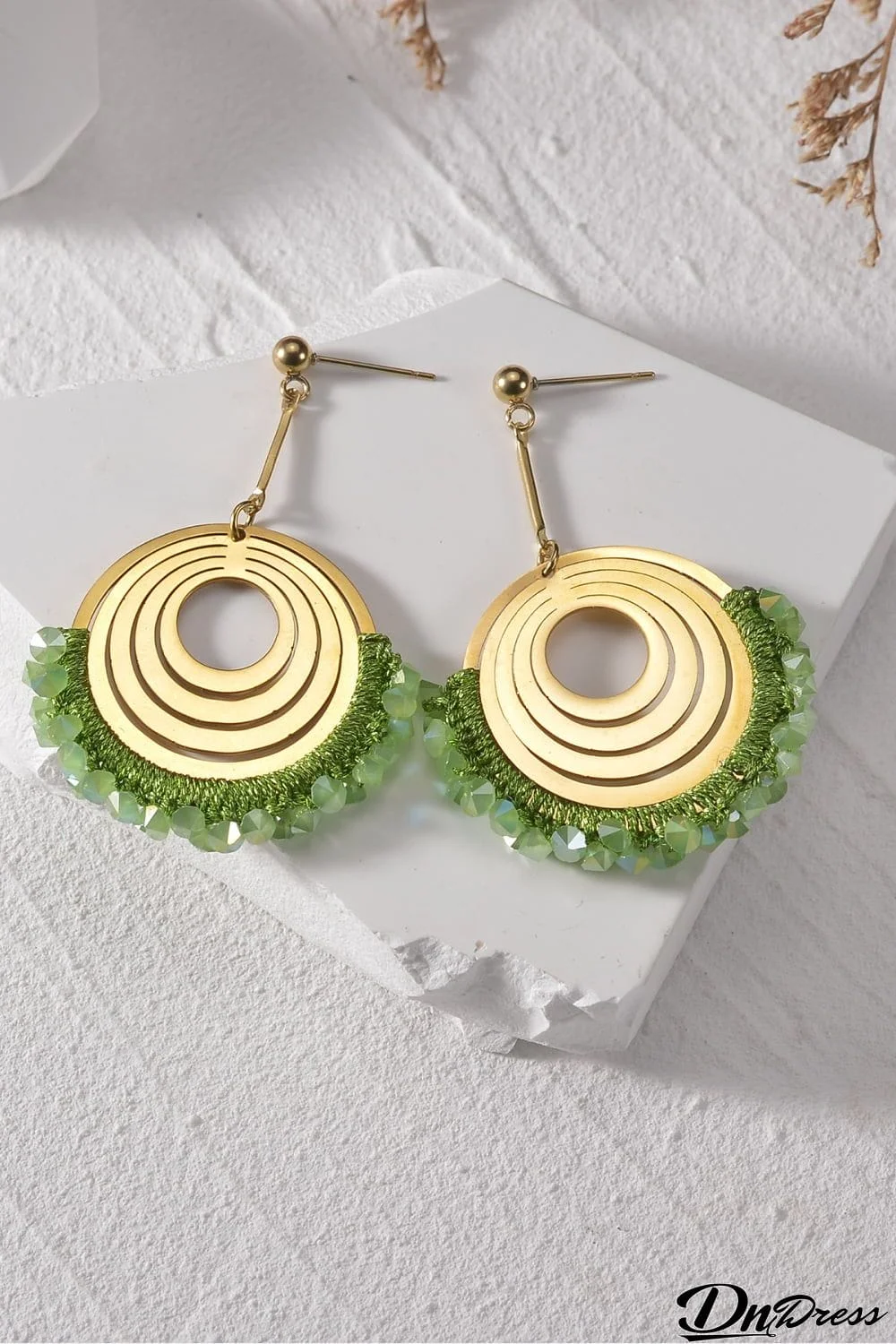 Contrast Stainless Steel Earrings