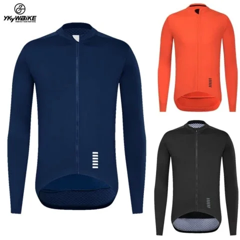 Pornhint YKYWBIKE 2023 New Men Cycling Jersey Long Sleeve Spring Autumn Cycling Tops MTB Road Bike Jersey Shirt Ciclismo Ropa Hombre