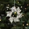 Electroplated Silver Platic Hanging Decors for Christmas Tree 