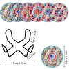 [Upgrade]6pcs/set DIY Diamond Painting Waterproof Case Classic Mandala Coaster Gift Decor Set