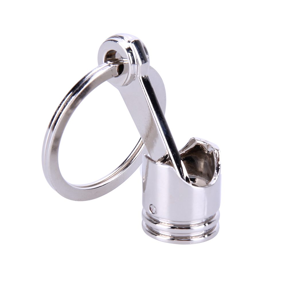 

Car Engine Silvery Keychain Piston Key Ring Alloy Keychain Key Ring for Car, 501 Original