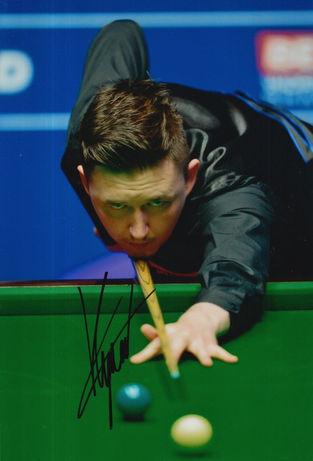 KYREN WILSON HAND SIGNED 12X8 SNOOKER Photo Poster painting PROOF 4.