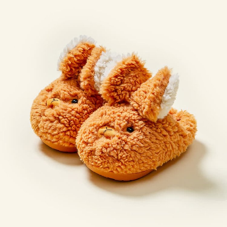 Toddler Fluffy Bunny Warm Slippers