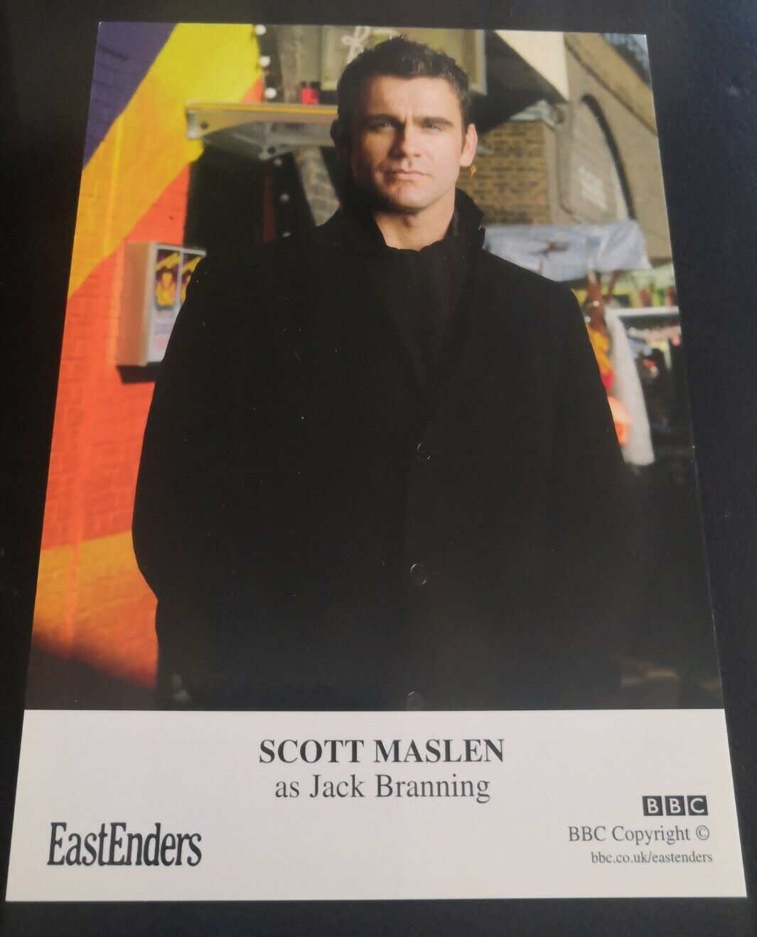 EASTENDERS UNSIGNED CAST CARD OF SCOTT MASLEN