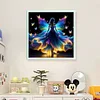 (Counted/Stamped)Fluorescent Butterfly Fairy-11CT Cross Stitch 40*40cm