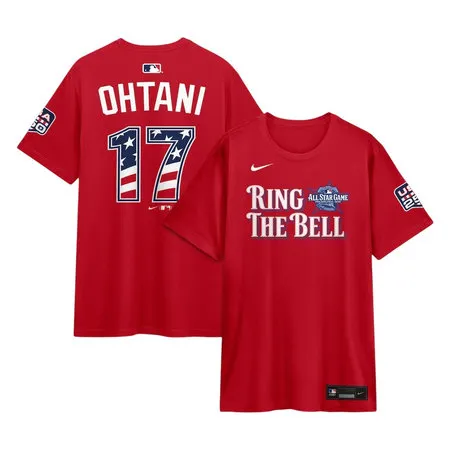 Men's National League #17 Shohei Ohtani Nike Red 2026 All-Star Game Name & Number T-Shirt