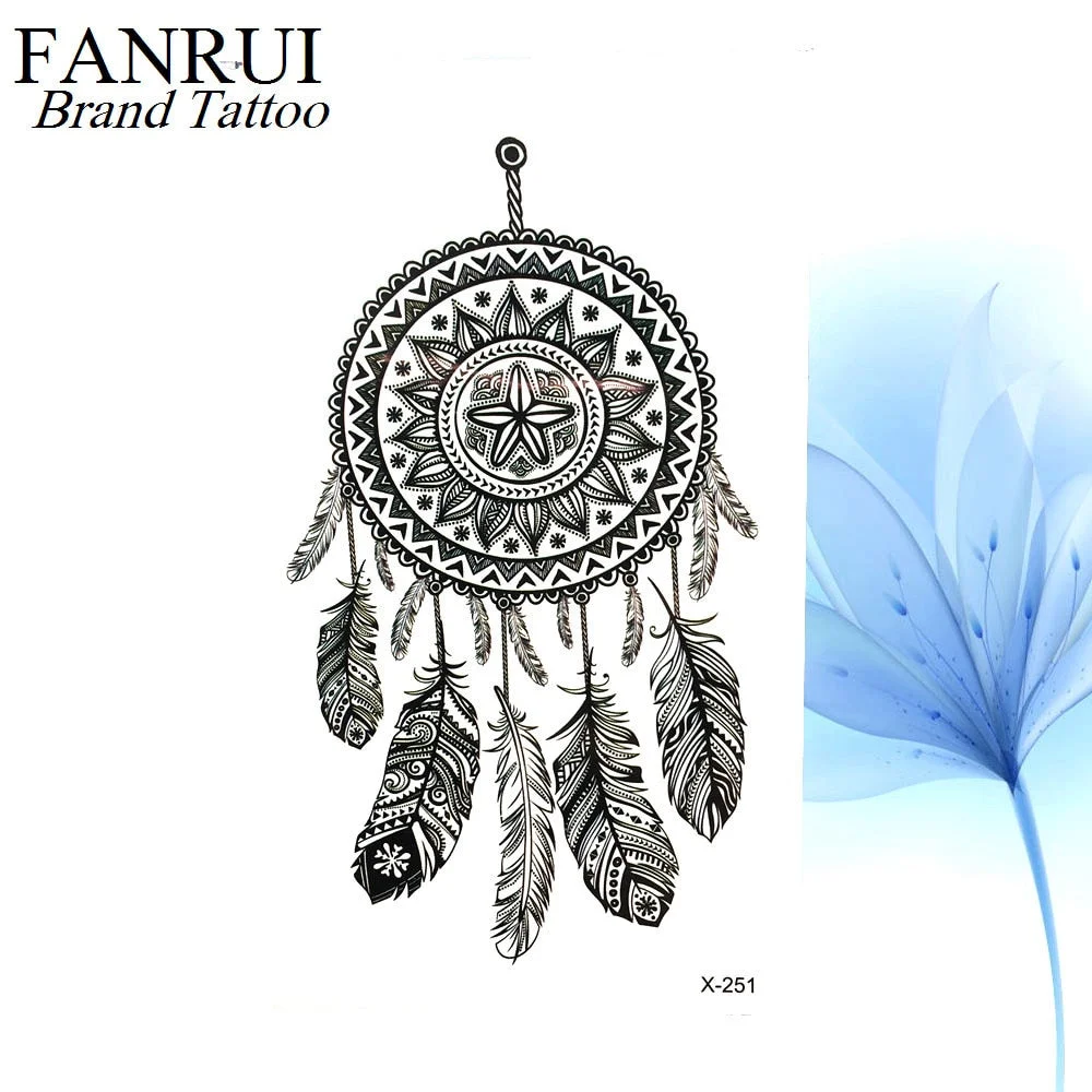 Summer Style Watercolor Feather Bird Temporary Tattoo Women Tribal Henna Fake Tattoo Men Body Arm Art Drawing 3D Tatto Stickers