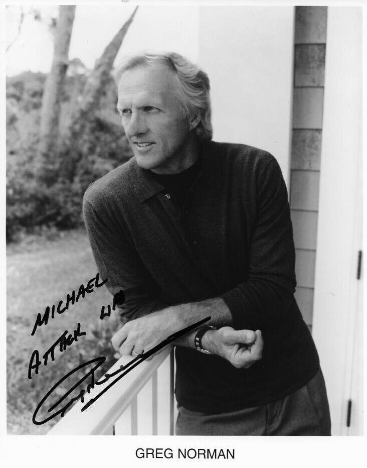 GREG NORMAN Signed Photo Poster paintinggraph - GOLF Star - preprint