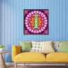 >SALE<5D DIY Full Round Drill Diamond Painting Mandala Letter I Kit Home Decor 30x30cm