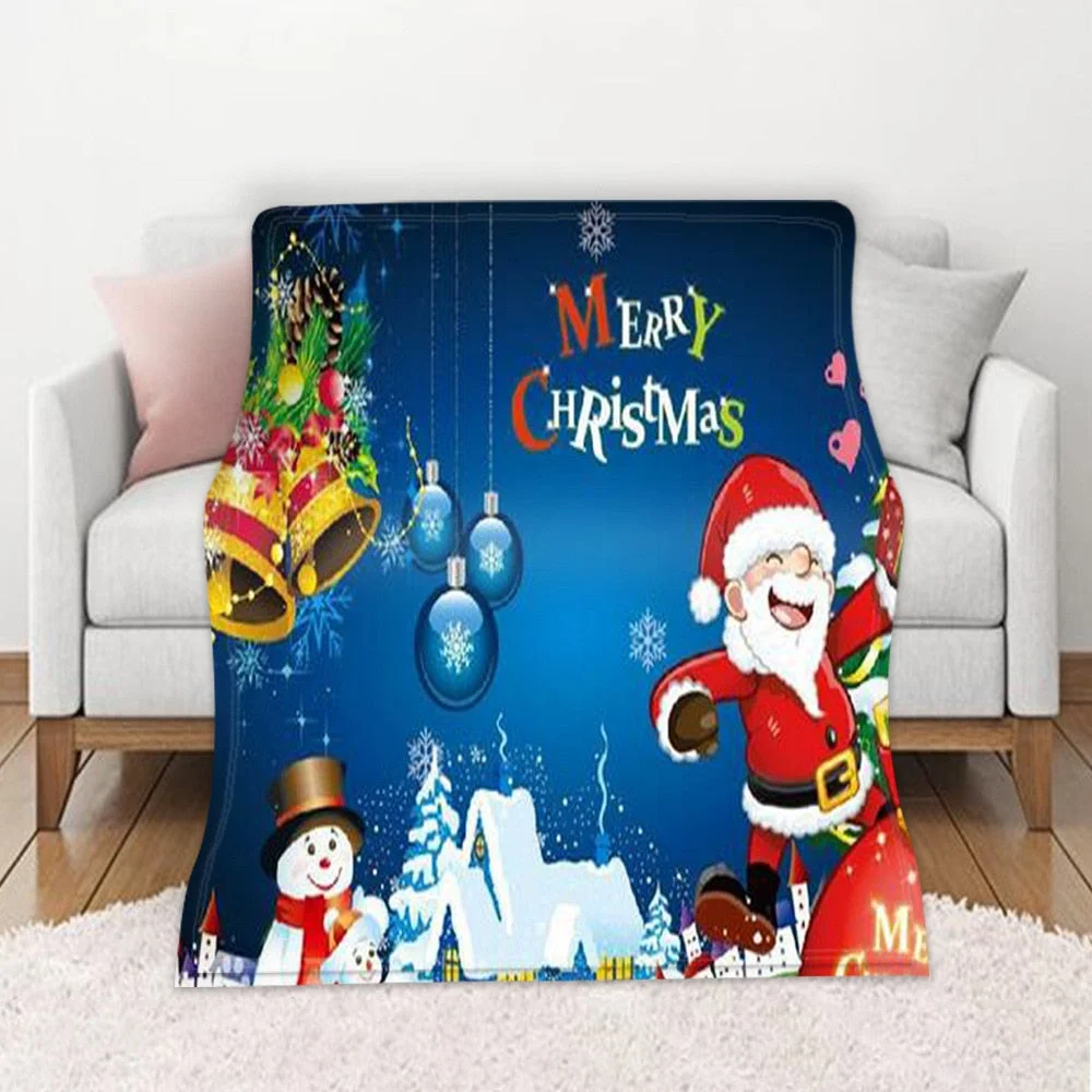 Bed Blanket Sleep Winter Keep Warm Merry Christmas Decorative Sofa Living Room Rest Watch Movie Cover On The Body Large Blankets