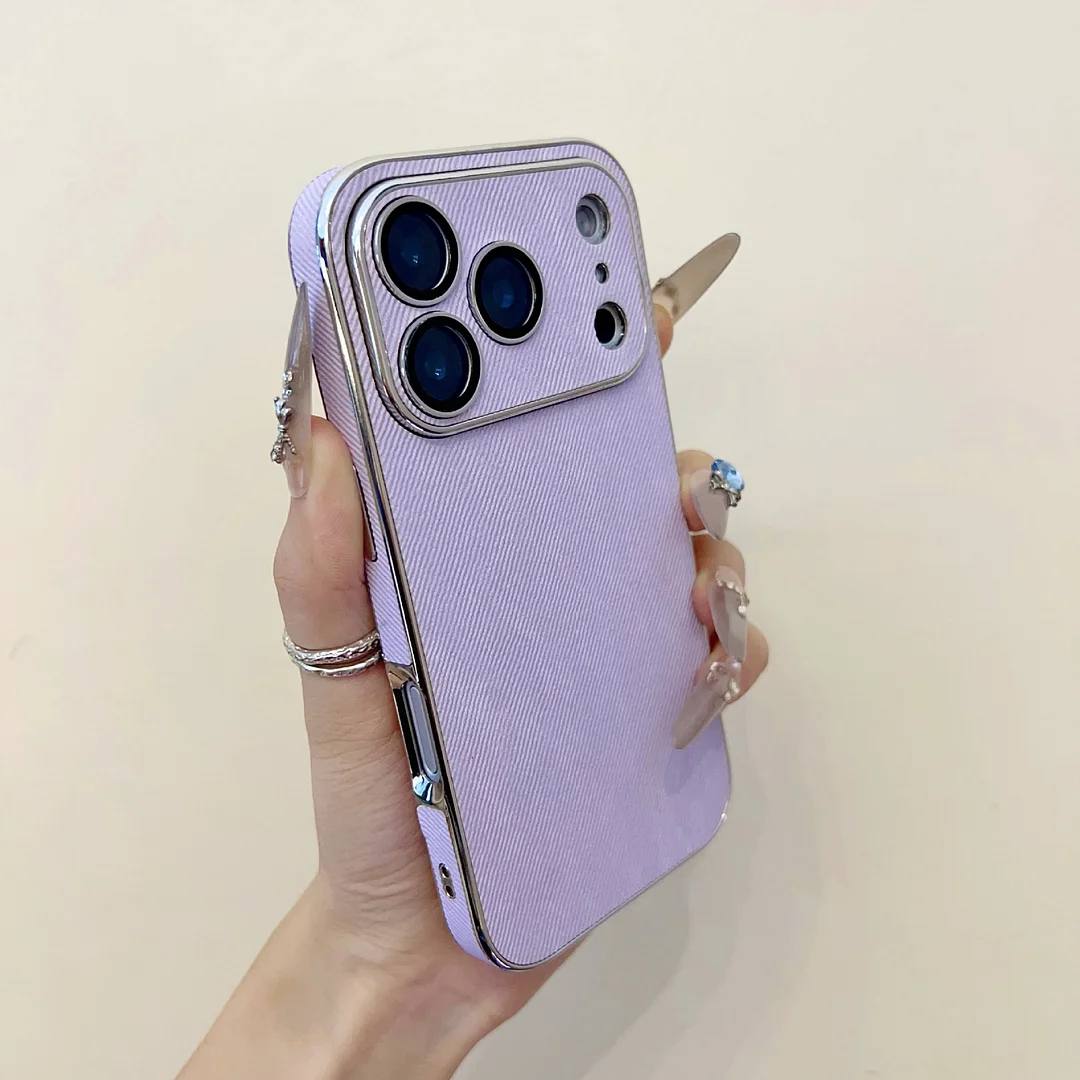 High-end denim leather texture suitable for iPhone 17 Pro max all-inclusive mobile phone case