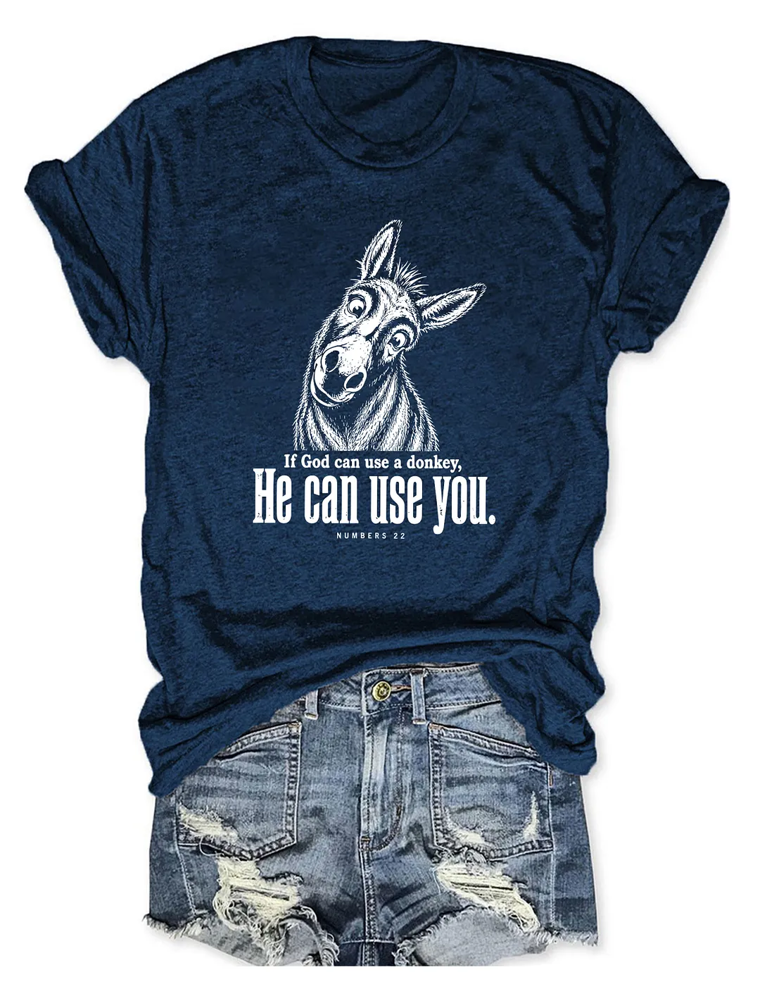 If God Can Use A Donkey He Can Use You T-shirt