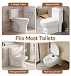 Soundfuse Toilet Safety Rails for Seniors, Adjustable Toilet Handles for Elderly and Disabled, Foldable Handicap Toilet Safety Frame Fit Any Toilets (350 LB)