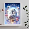Diamond Painting-DIY Round Drill Owl(Round and Part AB Drill) (35*45CM)