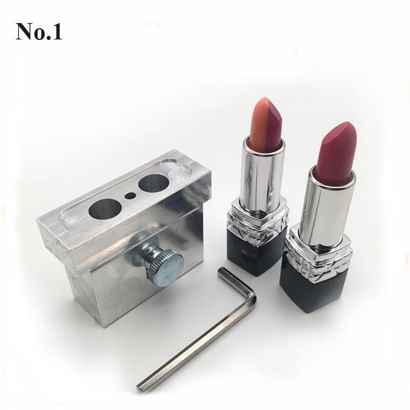 Gingf 2/4/6/12 Holes 12.1mm DIY Lipstick  Aluminum Alloy Silver Mold Lip Rouge Balm Lipbalm Makeup Making Tool Fill Mould Only