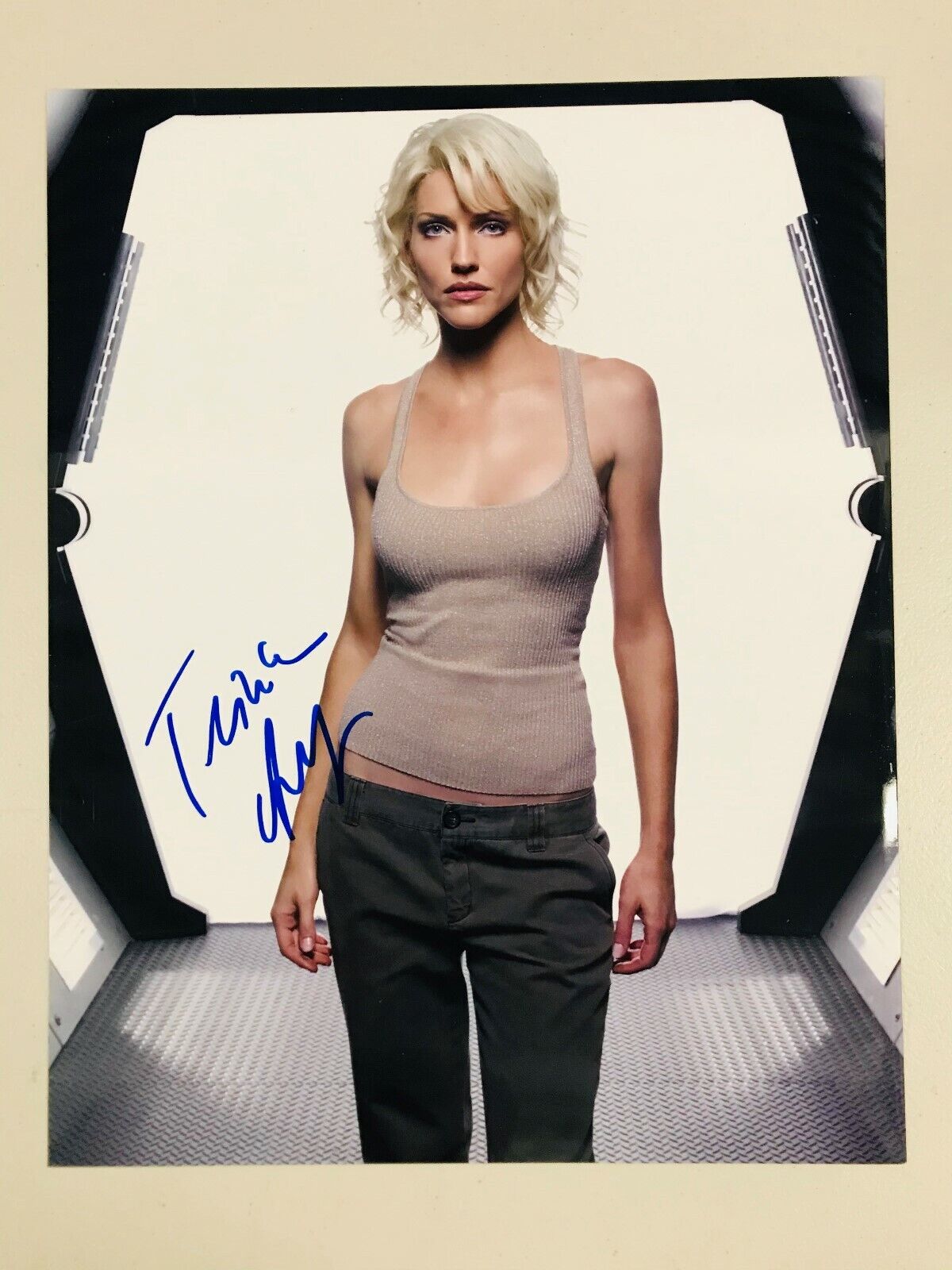 Tricia Helfer Battlestar Galactica autographed Photo Poster painting signed 11X14 #2