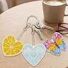 12pcs Romantic Element Double-Sided DIY Diamond Painting Keychain Kit