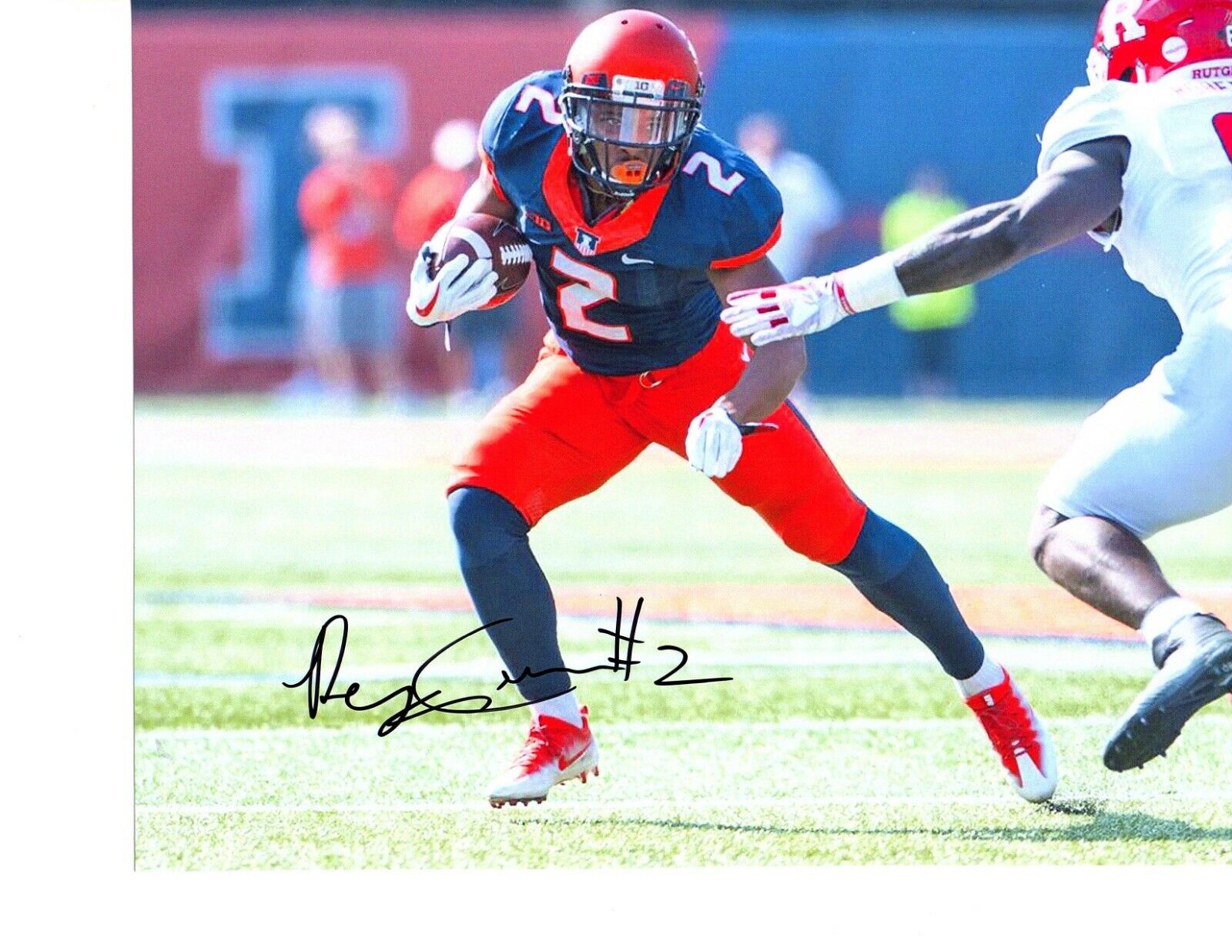 Reggie Corbin signed autographed 8x10 football Photo Poster painting Illinois Fighting Illini