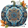 (US Only)Pumpkin Printed Cross Stitch Kit 40x40cm DIY 14CT Embroidery Craft Set Decor